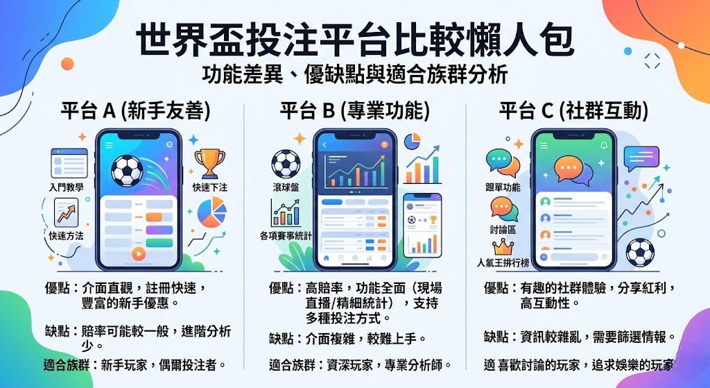 面對琳瑯滿目的世界盃投注平台,該如何快速做出選擇? 面對琳瑯滿目的世界盃投注平台,該如何快速做出選擇?