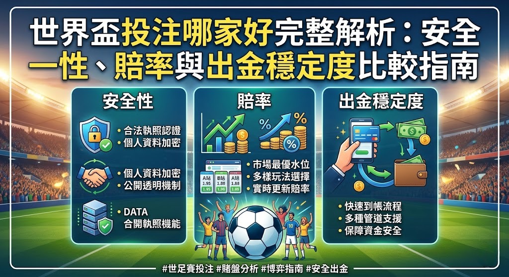 安全性、賠率與出金穩定度比較指南