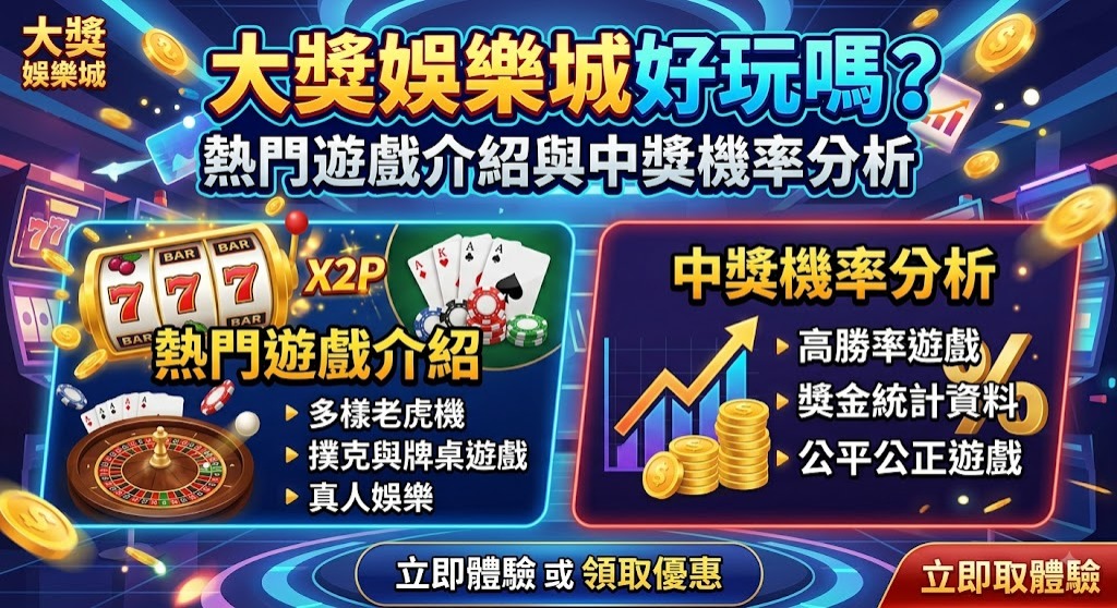 拒絕盲目跟風!即刻掌握大獎娛樂城完整解析,安心暢玩不踩雷 拒絕盲目跟風!即刻掌握大獎娛樂城完整解析,安心暢玩不踩雷