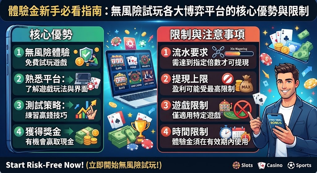 看懂規則再出手!立即領取你的安全體驗金,無風險解鎖各大平台! 看懂規則再出手!立即領取你的安全體驗金,無風險解鎖各大平台!